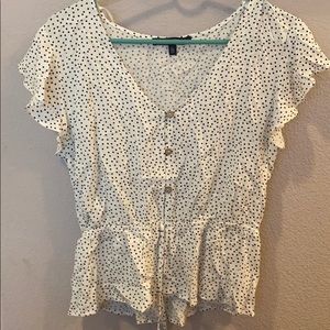 Polka dot blouse